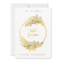 Elegant Boho Chic White Gold Blume Chic Wedding