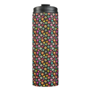 Elegant Boho Daisy Blume Pattern Thermosbecher