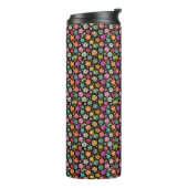 Elegant Boho Daisy Blume Pattern Thermosbecher (Nach links gedreht)