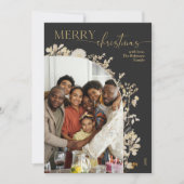 Elegant Boho Dark Moody 1 Foto Weihnachten (Vorderseite)