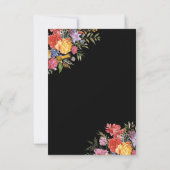 Elegant Boho Dutch Floral Wedding Save The Date (Rückseite)