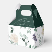 Elegant Boho Emerald Greenerenerage Foliage Weddin Geschenkschachtel (Rückseite)