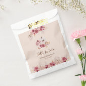 Elegant Boho Fall Pink Pumpkin Bridal Shower Geschenktütchen (Versiegelt)