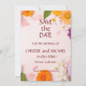 Elegant Boho Floral #3 Save The Date (Vorderseite)