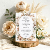 Elegant Boho Floral Arch Wedding Invitation Einladung