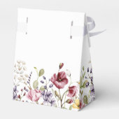 Elegant Boho Floral Brautparty Geschenkschachtel (Rückseite)