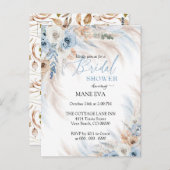 Elegant Boho Floral Brautparty Postkarte (Vorne/Hinten)