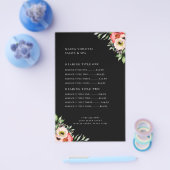 Elegant Boho Floral Business Service/Preise Flyer (Einzeln)