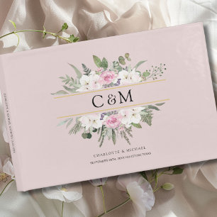 Elegant Boho Floral Gästebuch