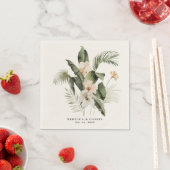 Elegant Boho Floral Greenery Serviette (Beispiel)