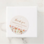 Elegant Boho Floral Hochzeit im Herbst Vielen Dank Geschenkanhänger (Beispiel)