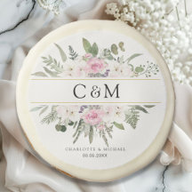 Elegant Boho Floral Monogram Wedding