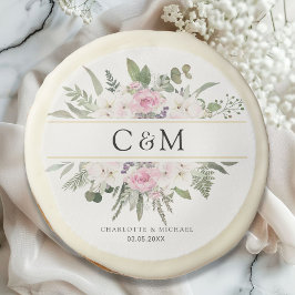 Elegant Boho Floral Monogram Wedding