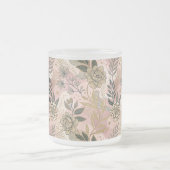 Elegant Boho Floral Pattern Mattglastasse (Mittel)