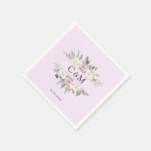 Elegant Boho Floral Serviette (Ecke)