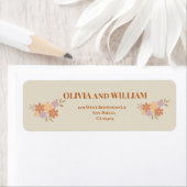 Elegant Boho Floral Wedding Adressetiketten (Insitu)