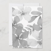 Elegant Boho Floral Wedding Einladung (Rückseite)