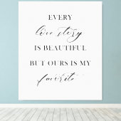 Elegant Boho Floral Wedding Tapestry Backdrop  Leinwanddruck (Insitu (Holzboden))