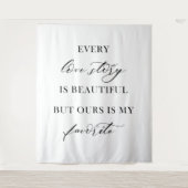 Elegant Boho Floral Wedding Tapestry Backdrop  Wandteppich (Vorderseite)