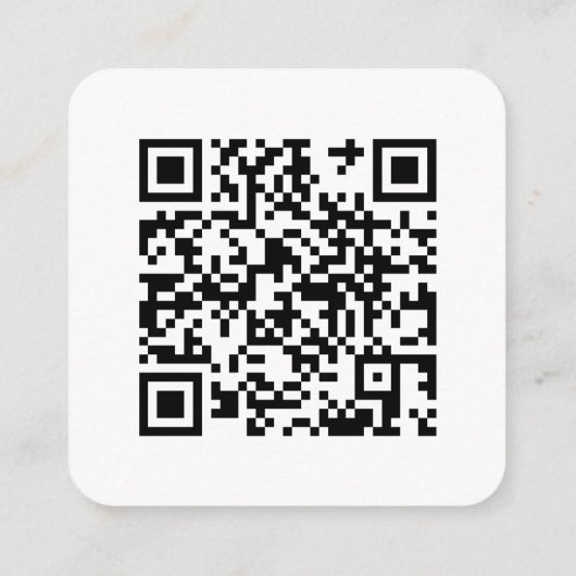 Elegant Boho Floral Wedding Website QR Code UAWG Begleitkarte (Rückseite)