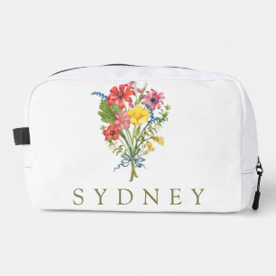 Elegant Boho Floral Wildblume Waschbeutel