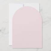 Elegant  Boho Flowers Baby Girl Shower  Einladung (Rückseite)