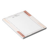 Elegant Boho Frame Teacher  Notizblock (angewinkelt)