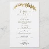 Elegant Boho Gold Butterfets Klassisches Hochzeitm (Vorderseite)