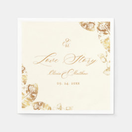 Elegant Boho | Goldene Herbsthochzeit Serviette