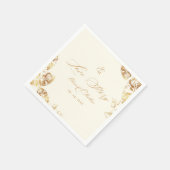 Elegant Boho | Goldene Herbsthochzeit Serviette (Ecke)