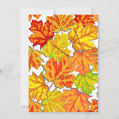 Elegant Boho Herbstlaubs Country Brautparty Einladung (Rückseite)