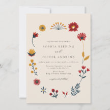 Elegant Boho Hygge Floral Foto Wedding