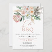 Elegant Boho I. macht GRILLEN Engagement Party Einladung (Vorderseite)