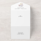 Elegant Boho Iris Wedding All In One Einladung (Außenbereich)