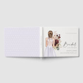 Elegant Boho Lilac Wedding Gown Brautparty Gästebuch (Voll)