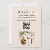 Elegant Boho Nesting Party Bird Baby Shower Einladung (Rückseite)