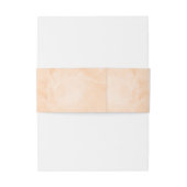 Elegant Boho Neutral Floral Monogram Wedding Einladungsbanderole (Rückseitenbeispiel)