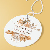 Elegant Boho Neutral Floral Vielen Dank für Ihre H Geschenkanhänger