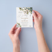 Elegant Boho Niedliche Wildblume Hochzeitskarte Fl Flyer (Gruppe)