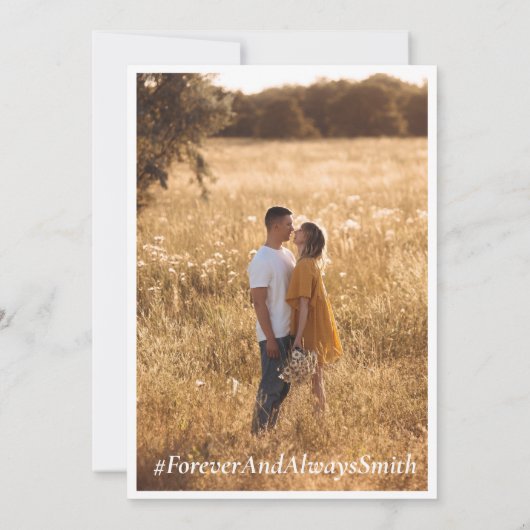 Elegant Boho Orange Blume Hochzeit Einladung (Rückseite)