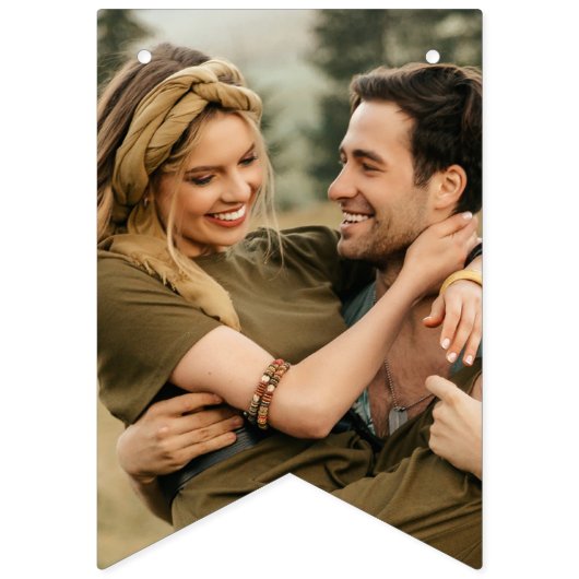 Elegant Boho Orange | Bridal Bunting Banner (Zweite Fahne)