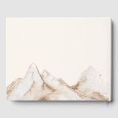 Elegant Boho Pampas Grass Moderne Hochzeit Gästebuch (Rückseite)