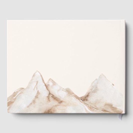 Elegant Boho Pampas Grass Moderne Hochzeit Gästebuch (Rückseite)