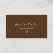 Elegant Boho Pampas Grass Wedding RSVP Card Begleitkarte (Rückseite)