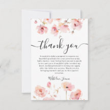 Elegant Boho Pastel Pink Floral Baby Shower