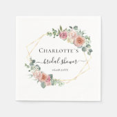 Elegant Boho Pastel Serviette (Vorderseite)