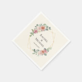 Elegant Boho Pastel Serviette (Ecke)
