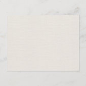 Elegant Boho QR Code Wedding RSVP Begleitkarte (Rückseite)