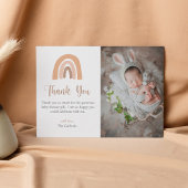 Elegant Boho Rainbow Baby Shower Danke Karte