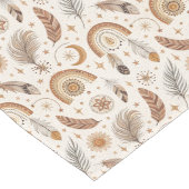 Elegant Boho Rainbow Table Runner Sunset Hues Großer Tischläufer (Ecke)